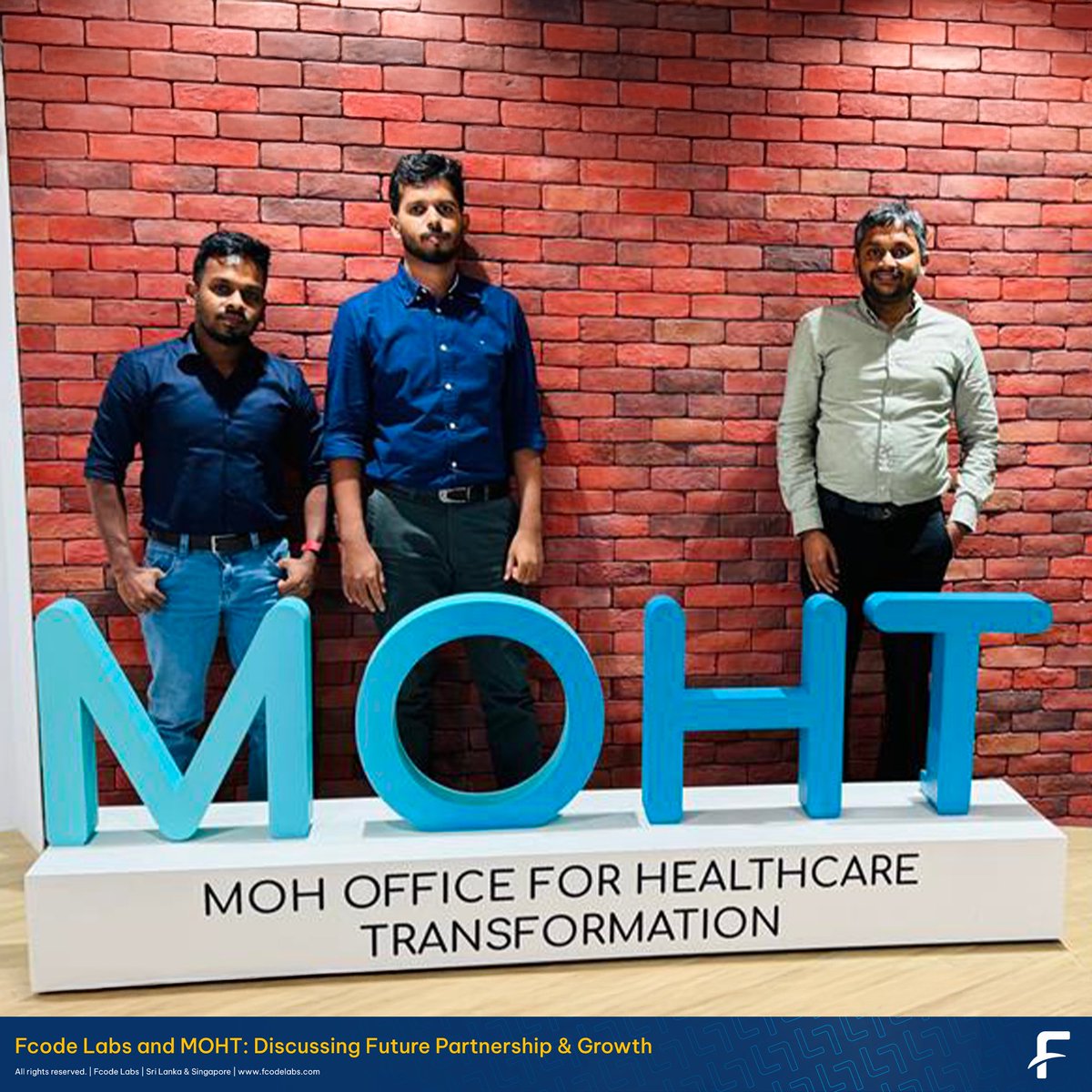 FcodeLabsLive's tweet image. The teams of #FcodeLabs and the MOH Office for Healthcare Transformation (#MOHT) met recently in #Singapore 🇸🇬 to explore exciting #partnership opportunities and strategies for future growth. 😍

Cheers to achieving great things together! 🙌