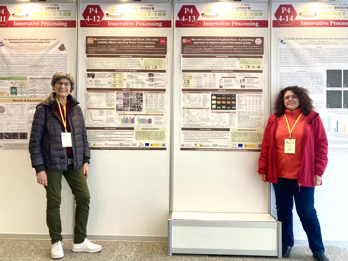 🌾Participación en el Congreso ICC International Conference: Grains For One Health🌍

Nuestros investigadores Felicidad, Pedro y Athina representaron a Procerealtech en Taipéi, donde compartieron avances y fortalecieron nuestra proyección científica internacional.👩‍🔬👨‍🔬

#OneHealth
