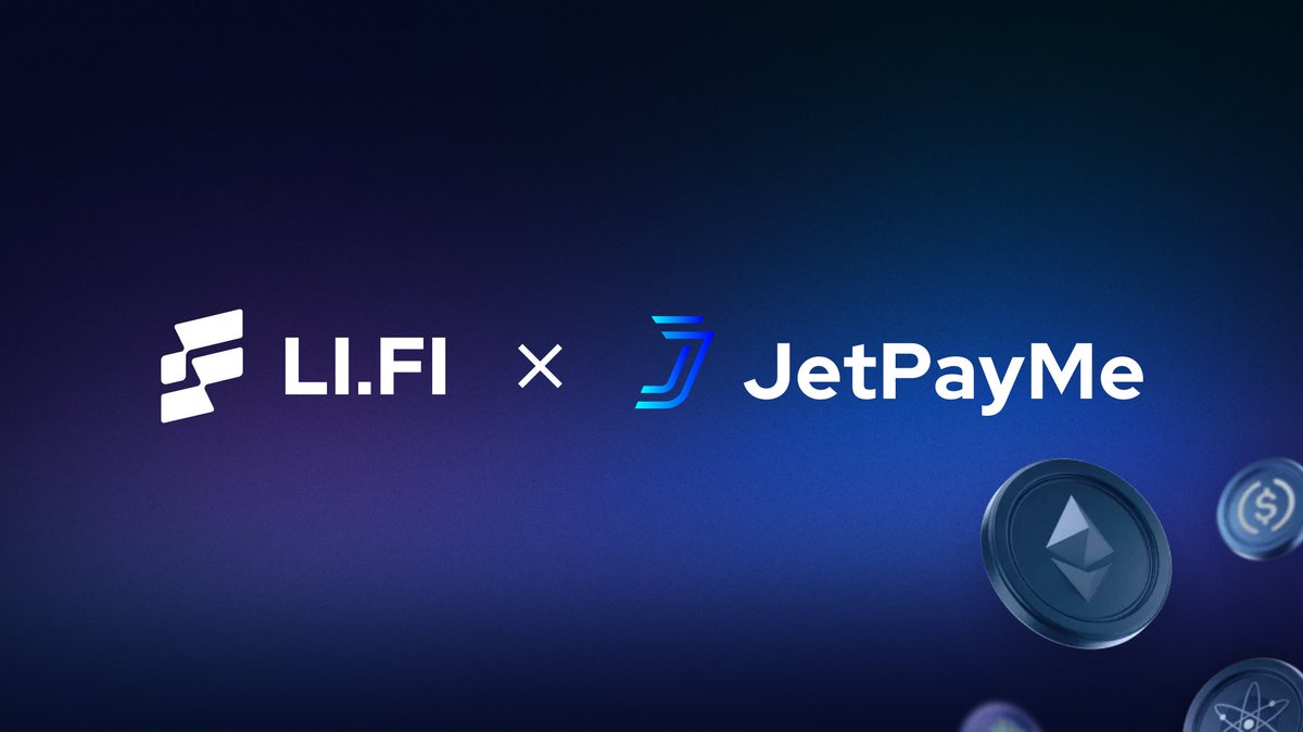 Polygon_Space1's tweet image. ⚙️ @JetPayMe, a global crypto payments app, has integrated @lifiprotocol For Seamless Cross-Chain Swaps

🔰 #JetPayMe can automatically choose the best route for transferring funds through 18 integrated bridges. 

🎯 Users can request payments in various cryptocurrencies (ETH,…