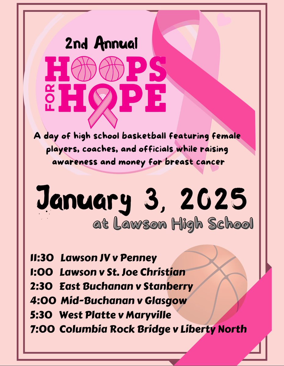 One month away from a great day of high school girls basketball while raising money for breast cancer research. Special day for me as I connect two of my passions. #hoopsforhope🏀 #breastcancer🩷 #tnbcfoundation💜