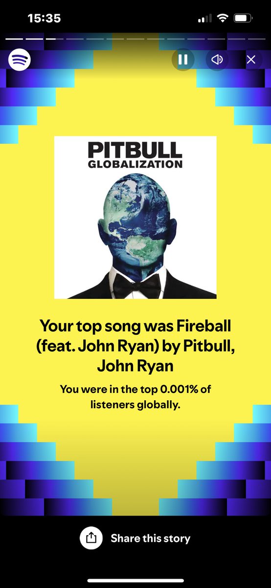 Well <a href="/pitbull/">Pitbull</a> it appears my son was that addicted to your song we might have listened to it the most in the world. MrWorldwide some may say. #SpotifyWrapped2024