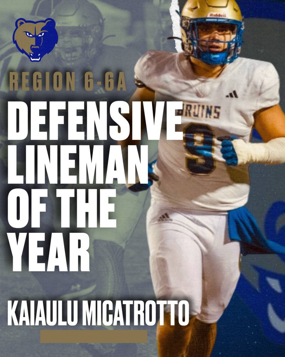 Brentwood Football (@wcsbhscf) on Twitter photo Congratulations to <a href="/KaiMicatrotto/">Kaiaulu Micatrotto</a> for being named Region 6-6A Defensive Lineman of the Year! Congratulations to <a href="/KaiMicatrotto/">Kaiaulu Micatrotto</a> for being named Region 6-6A Defensive Lineman of the Year!