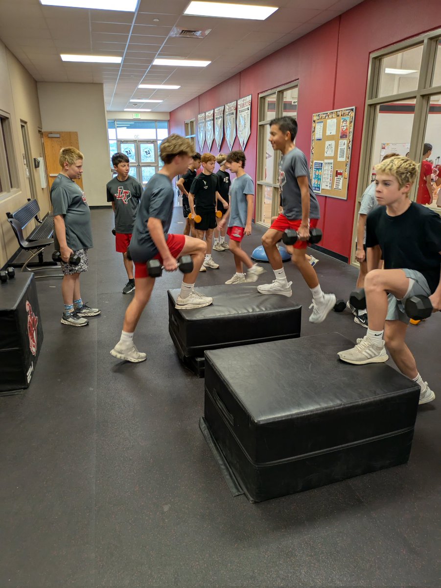 No better way to start the day than with a morning workout. Great Job Knights!