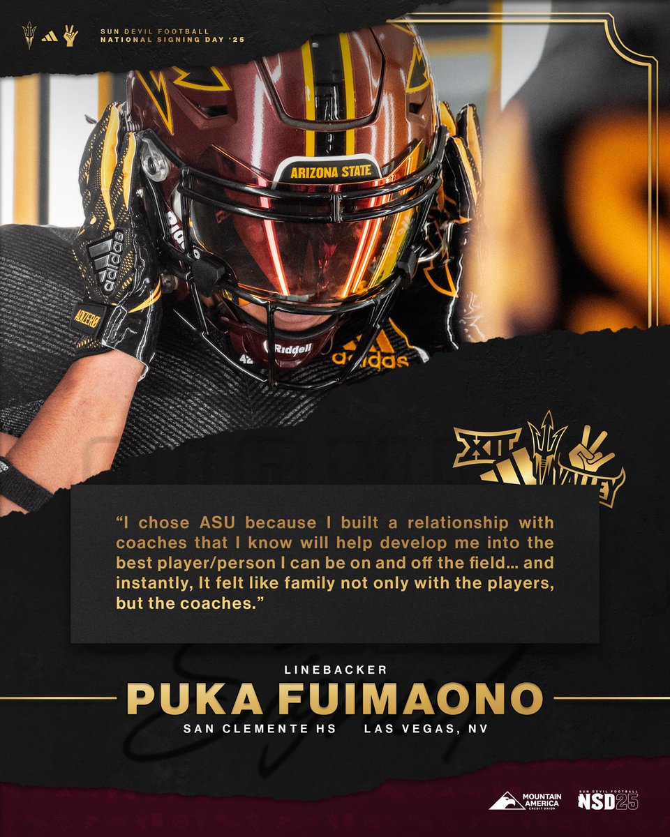 𝒮𝒾𝑔𝓃𝑒𝒹 ✍️

💪 Linebacker 
📍 Las Vegas, NV

#ForksUp /// <a href="/LeePukaFuimaono/">Lee (Puka) Fuimaono</a>
