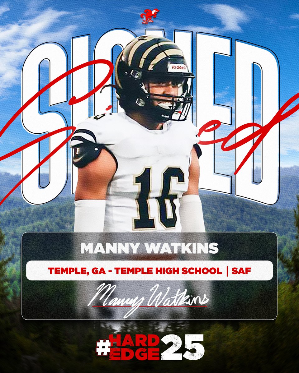 Jax State Football (@jaxstatefb) on Twitter photo 𝐒𝐈𝐆𝐍𝐄𝐃🖋️
Welcome to Jax State, Manny Watkins‼️
<a href="/watkins_manny/">Manny”ManMan” Watkins</a>
#HardEdge25 | #EarnSuccess 𝐒𝐈𝐆𝐍𝐄𝐃🖋️
Welcome to Jax State, Manny Watkins‼️
<a href="/watkins_manny/">Manny”ManMan” Watkins</a>
#HardEdge25 | #EarnSuccess