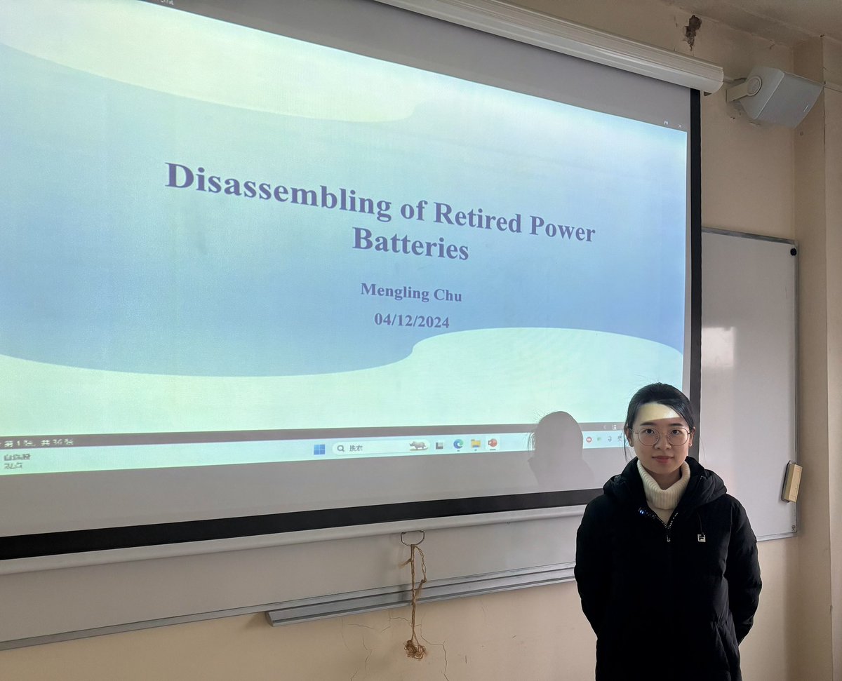 IRIDIA, ULB (@iridia_ulb) on Twitter photo In today’s IRIDIA seminar:
“Disassembling of Retired Power Batteries,”
by Mengling Chu, <a href="/SEU1902_NJ/">Southeast University 东南大学</a>, exploring hybrid approaches combining metaheuristics and reinforcement learning to tackle complex disassembly challenges in power batteries.
🔋🔧🤖 In today’s IRIDIA seminar:
“Disassembling of Retired Power Batteries,”
by Mengling Chu, <a href="/SEU1902_NJ/">Southeast University 东南大学</a>, exploring hybrid approaches combining metaheuristics and reinforcement learning to tackle complex disassembly challenges in power batteries.
🔋🔧🤖