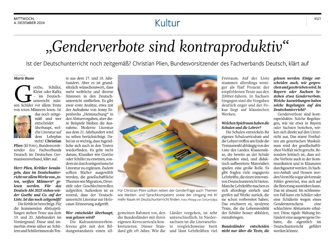 StephanMahner's tweet image. „Genderverbote sind kontraproduktiv“

Wer erklärt Christian Plien, dass er einer unwissenschaftlichen Ideologie anhängt?