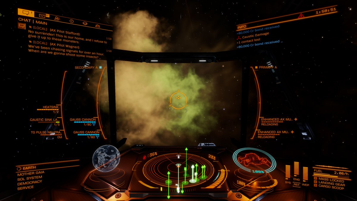 Another Thargoid goes poof!  Rekker Industries defending our home system.   <a href="/EliteDangerous/">Elite Dangerous</a>