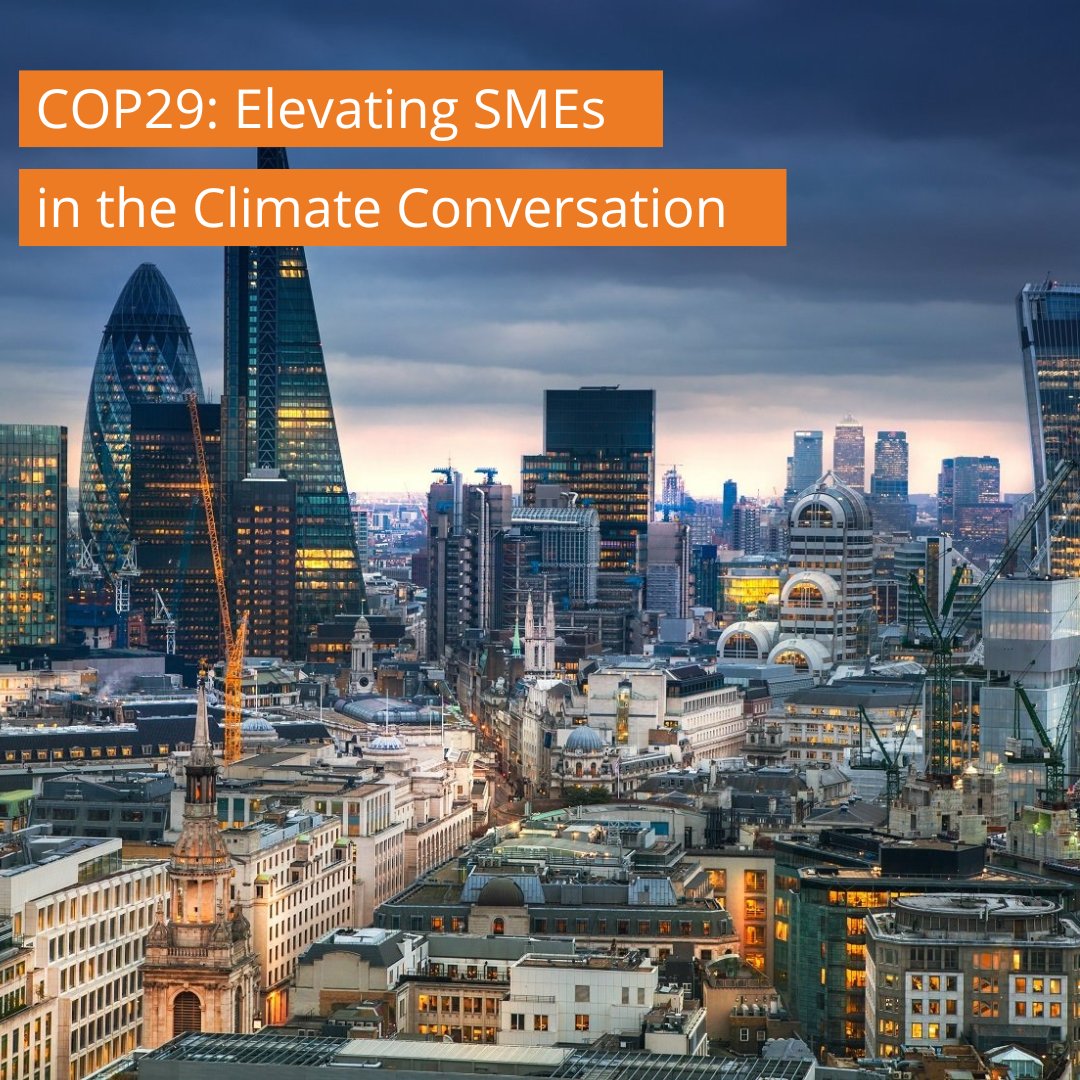 🌍📃 #COP29 'Elevating SMEs in the Climate Conversation'. Here we look at some of the key takeaways from COP29 that focus on how new policies and support that will help to empower #SMEs to ensure a climate-resilient future &gt; theheartofthecity.com/news/cop29-ele… #climatechange #ClimateAction