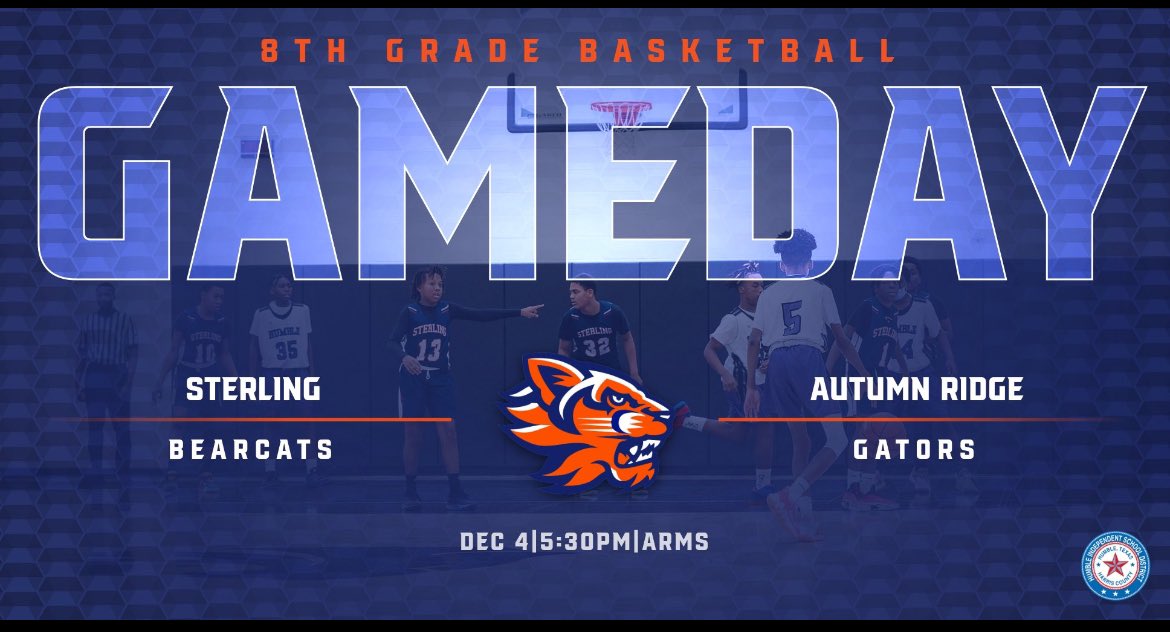 #Gameday Please come support Ross Sterling @ Autumn Ridge 💯 Today 5:30pm B Team/ 6:30pm A Team <a href="/HumbleISD_SMS/">Ross Sterling MS</a> <a href="/RSMS_MenAthletx/">RSMS Men's Athletics</a> <a href="/HumbleISD_Ath/">Humble ISD Athletics</a> #basketball #SMS #hoops #2029