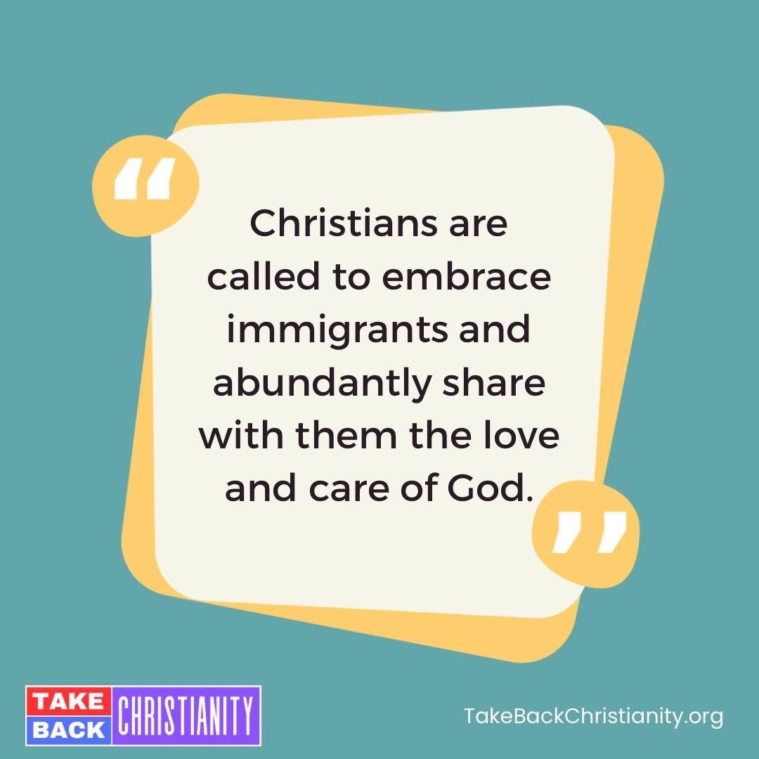 Yup.  Find out more about what the Bible says about immigration at TakeBackChristianity.org.
#immigration #jesuswasarefugee #takebackchristianity
