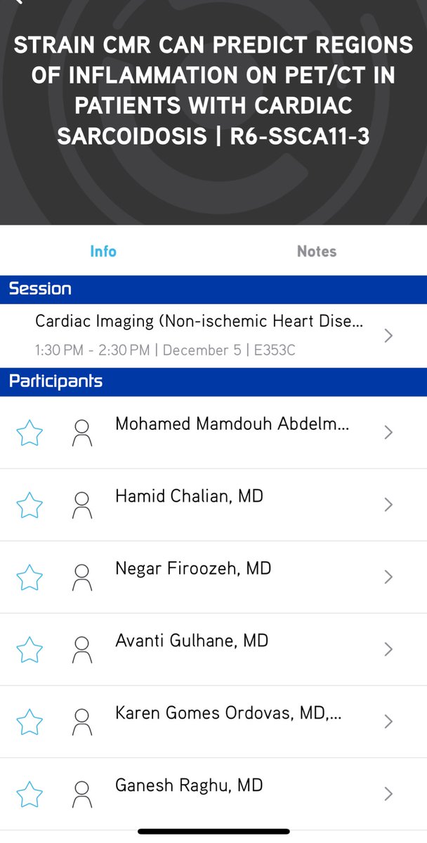 📣Join me at the E353C tomorrow, Dec 5, from 1:30-2:30 PM at cardiac imaging section (non-ischemic heart disease).

I’ll be presenting our research on Strain CMR in patients with cardiac sarcoidosis. 
<a href="/UWRadiology/">UW Radiology</a> <a href="/radiology_rsna/">Radiology</a> 
#CMRI #Radiology #RSNA24