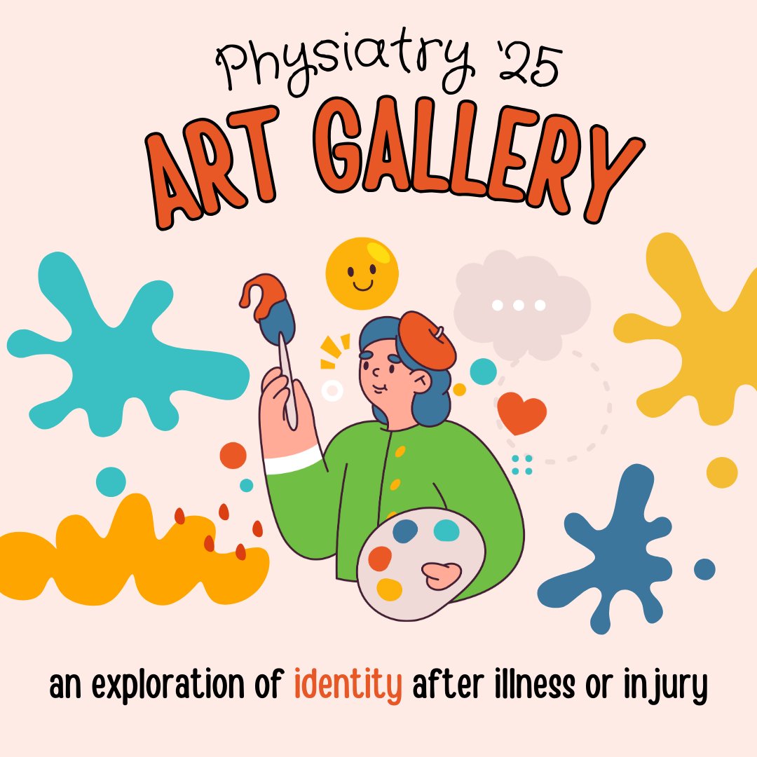 Calling all artists inspired by #physiatry! 🎨

We are seeking artwork to be displayed at #Physiatry25 that explores identity after illness or injury.

Learn more: zurl.co/CxOS 
Submit artwork:  zurl.co/cUrJ