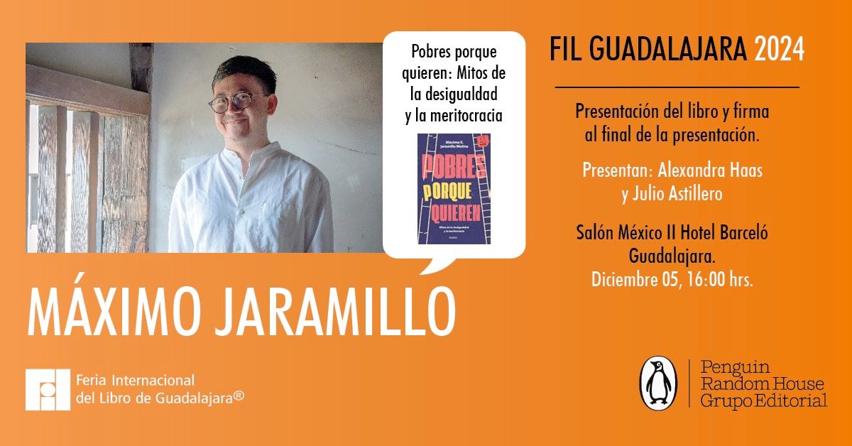 ¡Nos vemos mañana en <a href="/filguadalajara/">FIL Guadalajara</a> para la presentación de "Pobres porque quieren" de <a href="/rojo_neon/">Máximo Ernesto Jaramillo Molina</a> y <a href="/GatitosVsDesig/">Gatitos contra la Desigualdad</a> 💕😻💕