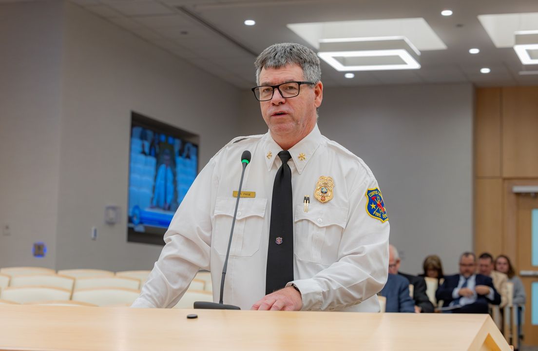 cityofcc's tweet image. Join us in recognizing Randy Paige, our @CorpusChristiFD Assistant Fire Chief and Fire Marshal. He was recognized at a City Council meeting on Tuesday, December 3, after dedicating over 36 years of service to the city. He will retire on January 12, 2025. #CorpusChristi #CCFD