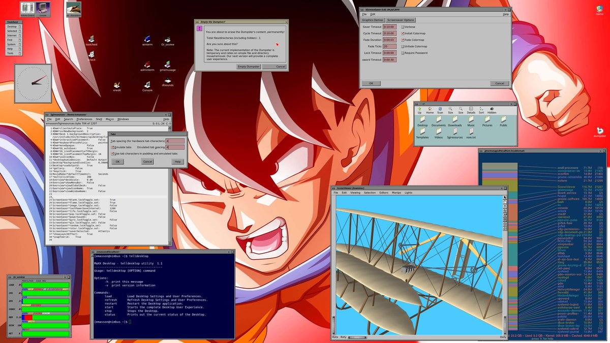 Here's the obligatory screenshot of MaXXdesktop Octane (alpha) 🤓. What's yours?