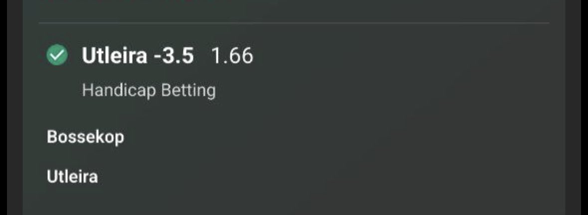 Easy norwegian futsal winner for those who joined👍🏽 will try to share some more freebets