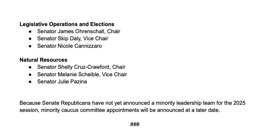 NV Senate Democrats (@nvsenatedems) on Twitter photo Today, Senate Majority Leader <a href="/Nicole4Nevada/">Nicole Cannizzaro</a> announced Senate Democrats’ caucus leadership and committee membership ahead of the 2025 Legislative Session. See more 🔽 Today, Senate Majority Leader <a href="/Nicole4Nevada/">Nicole Cannizzaro</a> announced Senate Democrats’ caucus leadership and committee membership ahead of the 2025 Legislative Session. See more 🔽