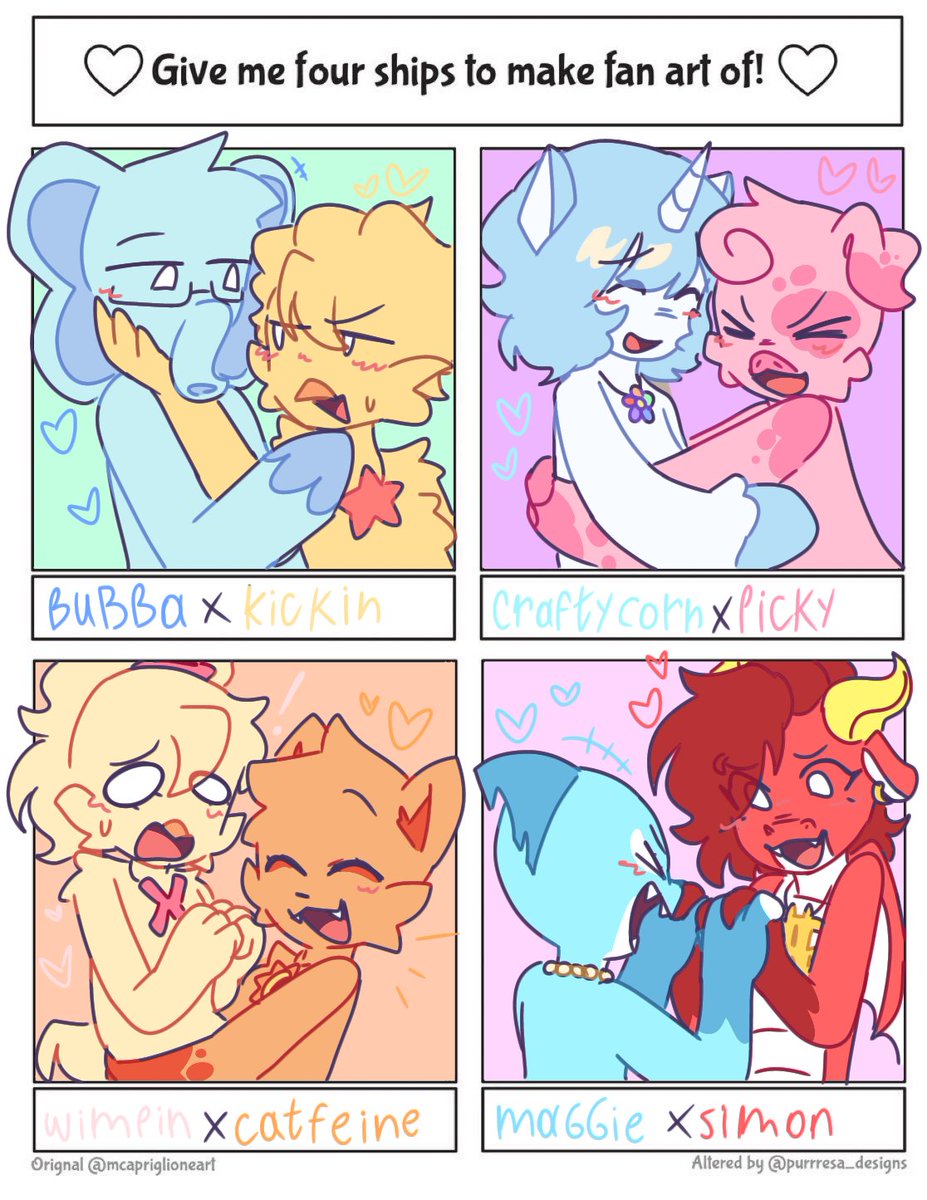yayalien_'s tweet image. Part: 4 and 5/5
#SmilingsCritters #NightmareCritters #frowningcrittersAU #wimpinchickin #catfeine #bubbabubbaphant #craftycorn #pickyPiggy #hoppyhopscotch #BobbyBearHug #catnap #maggiemako #BabaChops #SimonSmoke #allistergator