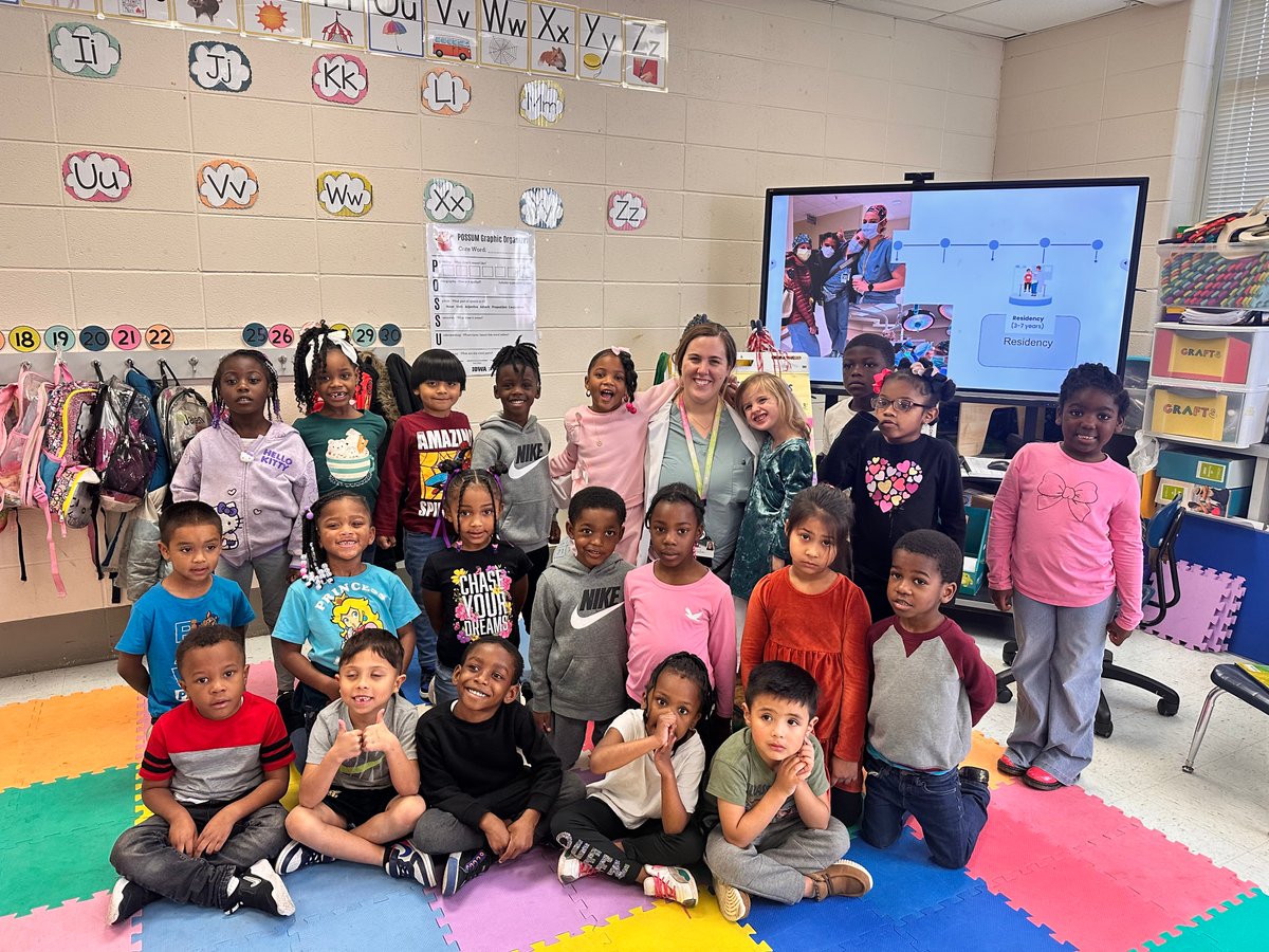 Wendelyn Oslock, MD, MBA (she/her) (@wendelynoslock) on Twitter photo Wow the the curiosity of elementary school students is remarkable 🤩
Today I got to tell my kids’ classes about surgery & how their bodies work. Opportunities like this are one of the highlights of academic development time 🥰 #FutureSurgeons
<a href="/UABSurgery/">UAB Surgery</a> <a href="/uabctsresidency/">UAB Cardiothoracic Surgery</a> Wow the the curiosity of elementary school students is remarkable 🤩
Today I got to tell my kids’ classes about surgery & how their bodies work. Opportunities like this are one of the highlights of academic development time 🥰 #FutureSurgeons
<a href="/UABSurgery/">UAB Surgery</a> <a href="/uabctsresidency/">UAB Cardiothoracic Surgery</a>