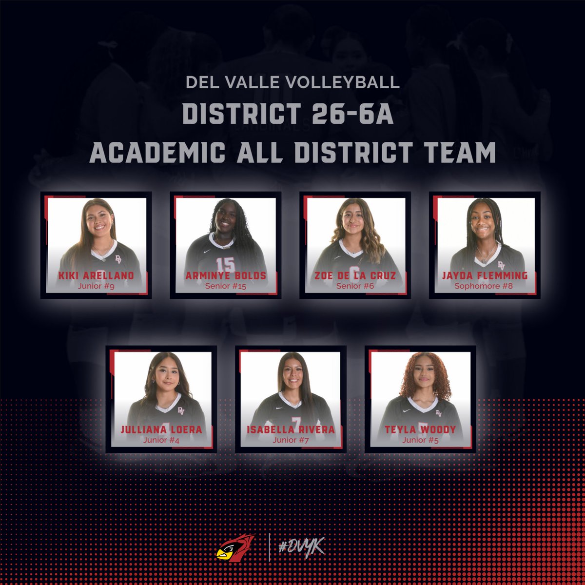 Congratulations to our District 26-6A Academic All District student athletes!!!