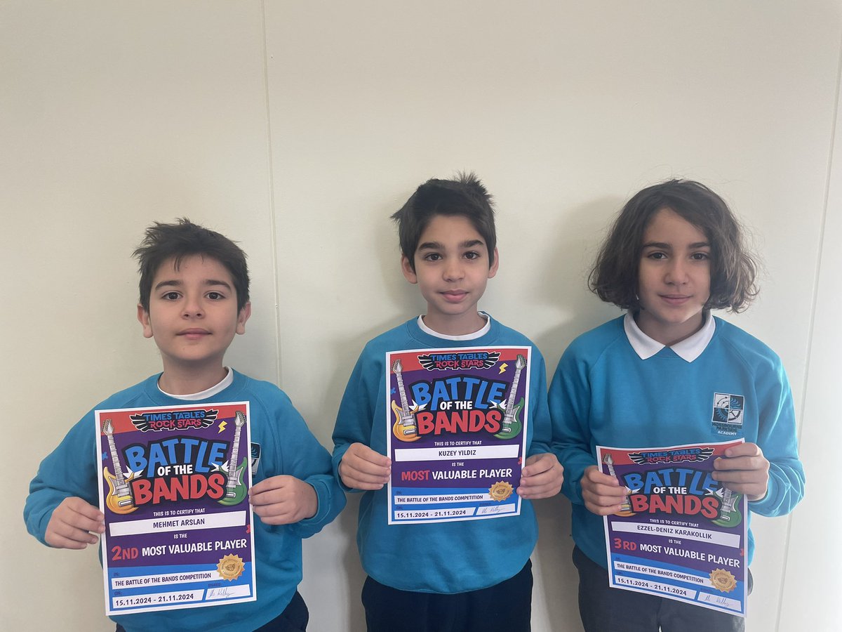 Can you believe our #MVP was in the Top 50 (number 41!) for the whole country this week in #EnglandRocks ? <a href="/TTRockStars/">Times Tables Rock Stars</a> 🎸