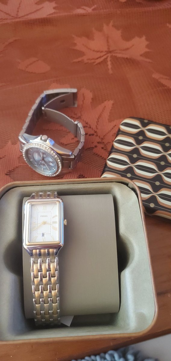 Zandra68's tweet image. Forgot I had entered in #Fossil sweepstakes. Mr FedEx man just brought it and I could not be happier. Made my day! Thanks Fossil