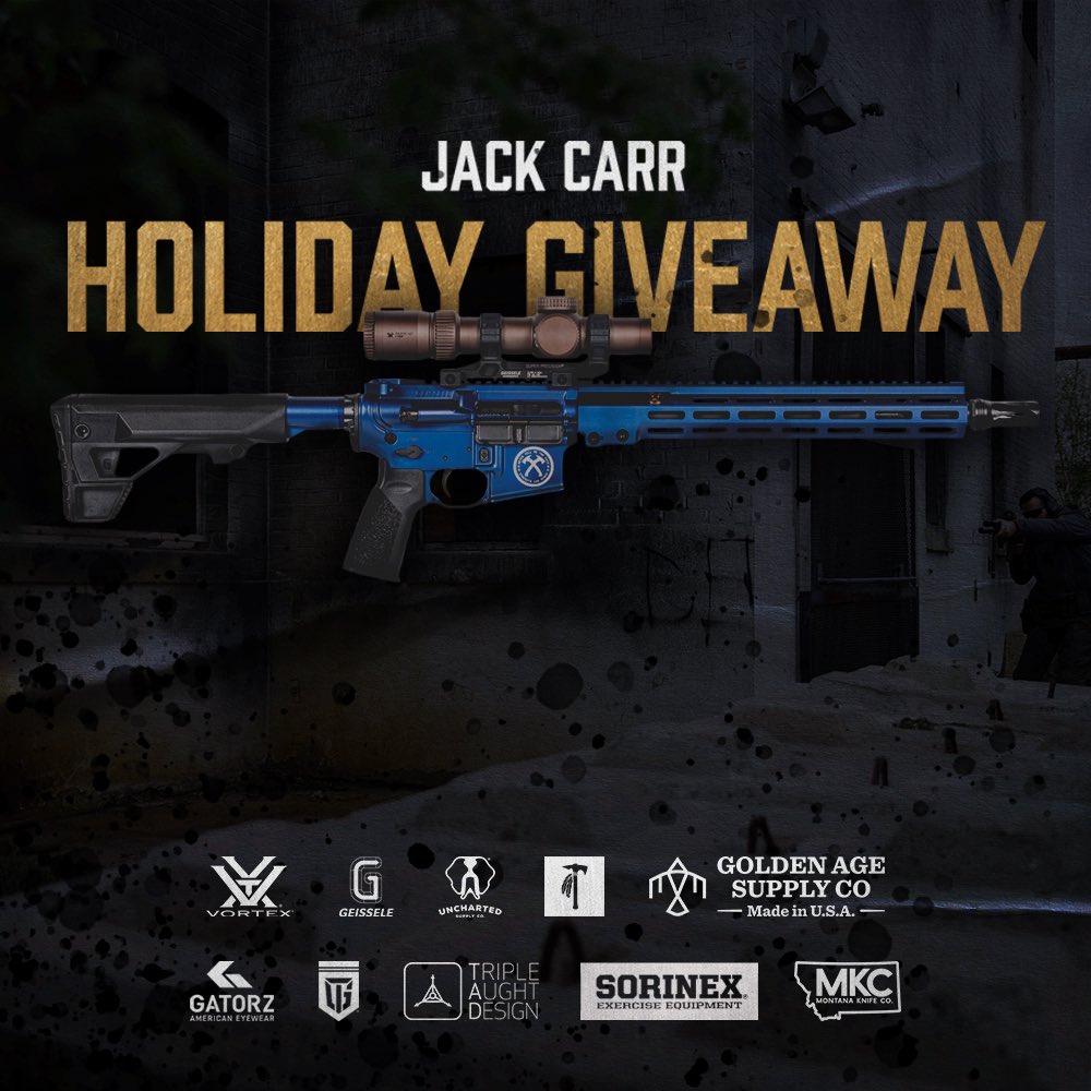The 2024 Holiday Giveaway is LIVE 🎁! 

Over $18,000 in gear could be yours! From the special edition Jack Carr Geiselle Automatics Freedom Rifle outfitted with Vortex optics to premium chef knives and survival gear, this giveaway is BIG! Don’t miss out on your chance to win! 🔥