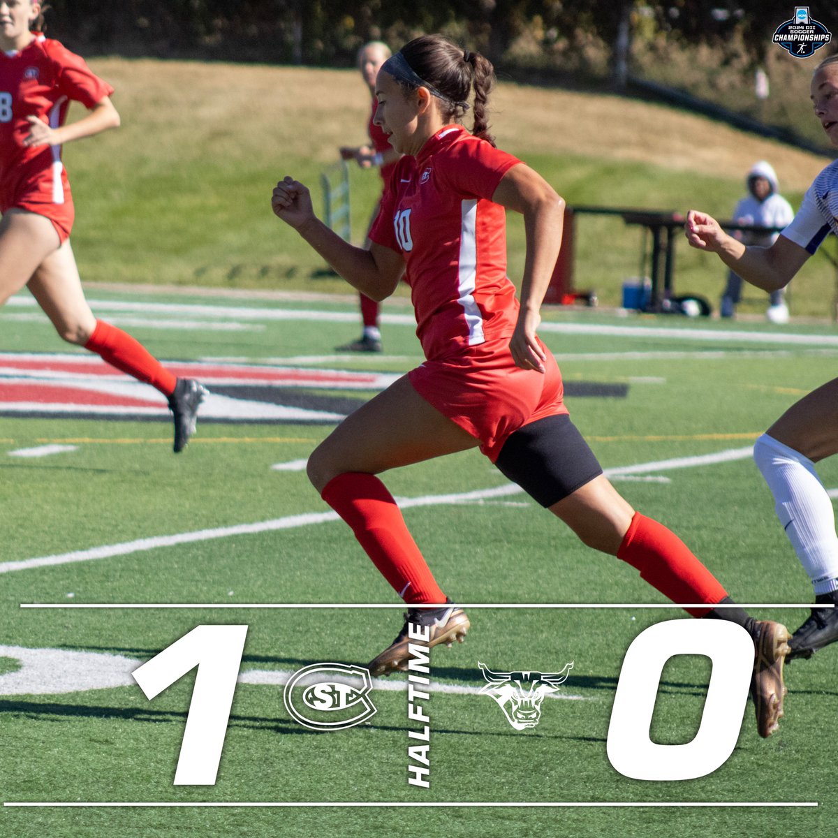 END 1⃣ | Huskies take a 1-0 lead at the break.

#GoHuskies ⚽️