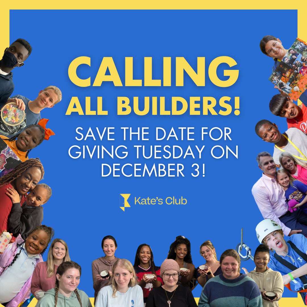 While #BlackFriday shopping, don't forget to save the date for #GivingTuesday on 12/3! Help us build a place for grievers to belong with a year-end gift. All builders who make a gift of $50+ on Giving Tuesday will receive a sticker!

#atlnonprofit #georgianonprofit #grief