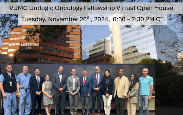 Vanderbilt Urology (@vumcurology) on Twitter photo Please join <a href="/VUMCurology/">Vanderbilt Urology</a> Urologic Oncology <a href="/UroOnc/">Society of Urologic Oncology</a> Fellowship for Virtual Open House NEXT Tuesday! Learn about our high volume, opportunity-filled, collegial training program in the great city of #nashville <a href="/SUO_YUO/">YUO</a>
Link: redcap.vumc.org/surveys/?s=9WY… Please join <a href="/VUMCurology/">Vanderbilt Urology</a> Urologic Oncology <a href="/UroOnc/">Society of Urologic Oncology</a> Fellowship for Virtual Open House NEXT Tuesday! Learn about our high volume, opportunity-filled, collegial training program in the great city of #nashville <a href="/SUO_YUO/">YUO</a>
Link: redcap.vumc.org/surveys/?s=9WY…