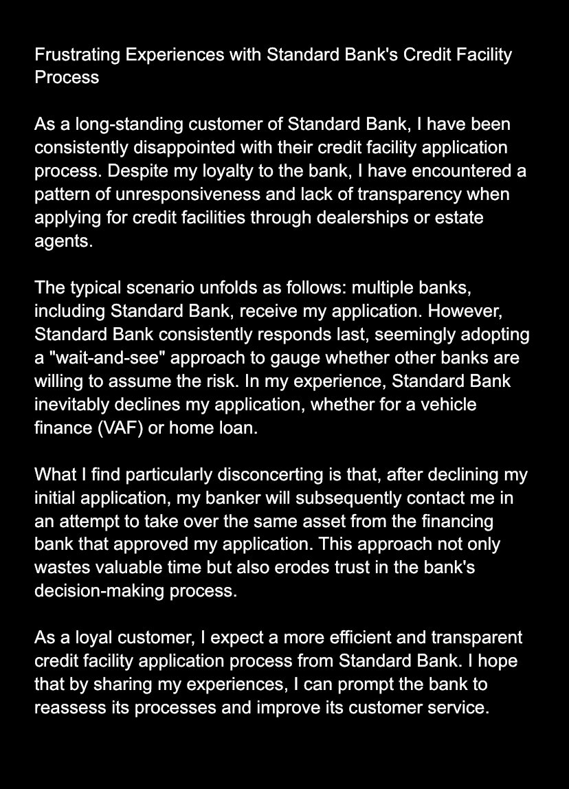 Ramodubu_SA's tweet photo. Shame on you @StandardBankZA https://t.co/bph5UVPu6Z