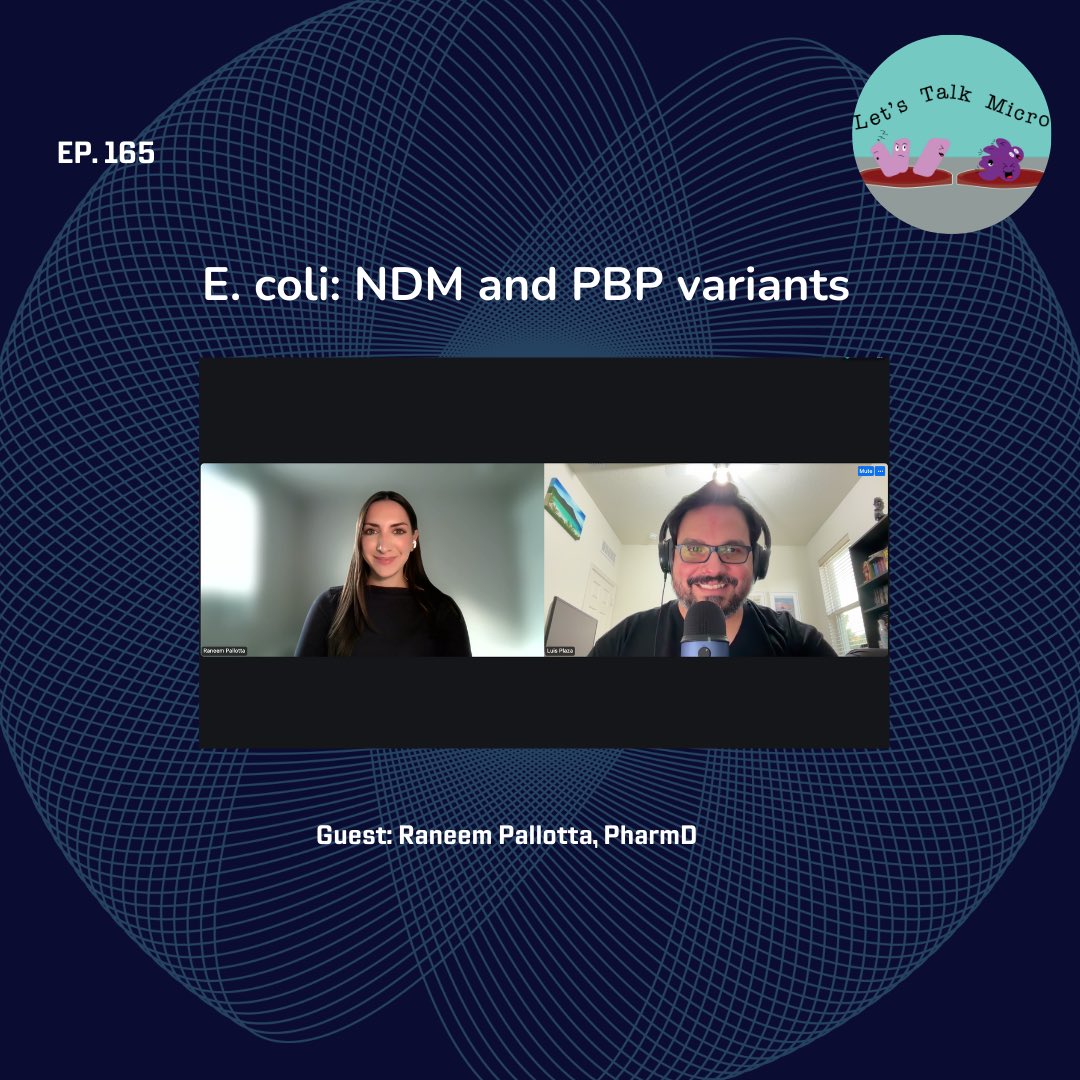Happy Friday! A new episode is now available! Tune in for a great episode where we discuss beta-lactams, beta-lactamases, PBPs, and more. Link in comments.

<a href="/raneempallotta/">Raneem Pallotta</a> 

#microbiology #podcast #stem #medlabsci #friday #science