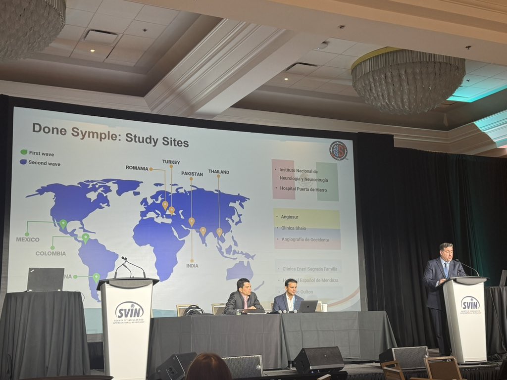 Breaking news! Dr. Santiago Ortega-Gutierrez is currently presenting at #SVIN24  the DONE SYMPLE Clinical trial. We are excited and optimistic about what this means for the scientific community and patients worldwide!