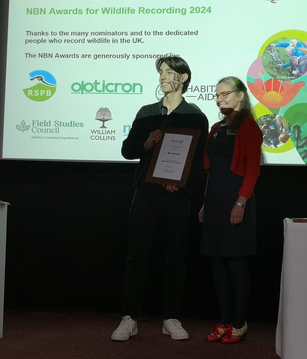 Very honoured to have been selected as the winner for <a href="/NBNTrust/">NBN Trust</a> Young Person's award. I've put a lot of work into surveying the wildlife around my local area so for it to be recognised is a great pleasure! Congrats to all involved.