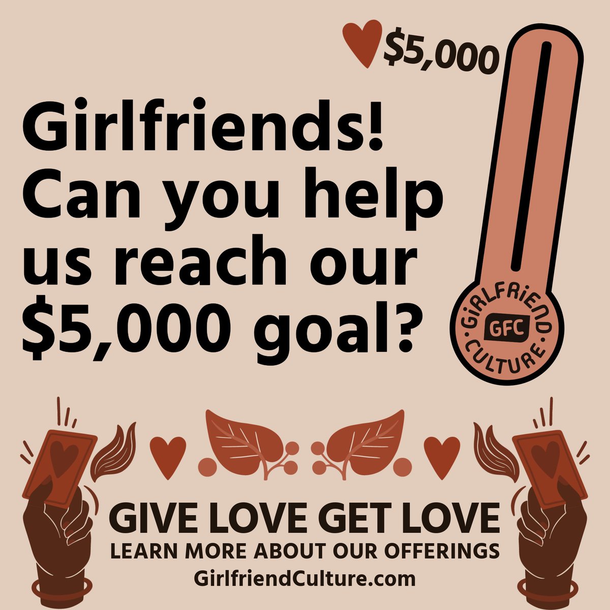 Luv2Disrupt's tweet image. Giving Tuesday is around the corner and @gfculture_ has goals. 5,000 of them to be exact. Consider being an ambassador today and help us create healing and rest spaces for Black women. Our rest is overdue. 

 zeffy.com/donation-form/…

#GivingTuesday2024 #RestasResistance