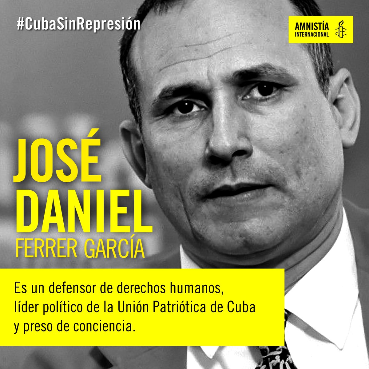 #CubaSinRepresión: Nos preocupa la vida de José Daniel Ferrer <a href="/jdanielferrer/">José Daniel Ferrer</a>

Las autoridades han confirmado a la familia de José Daniel Ferrer, preso de conciencia, que ha sido trasladado y permanece ingresado en el hospital de la Prisión de Boniato. Su familia había denunciado
