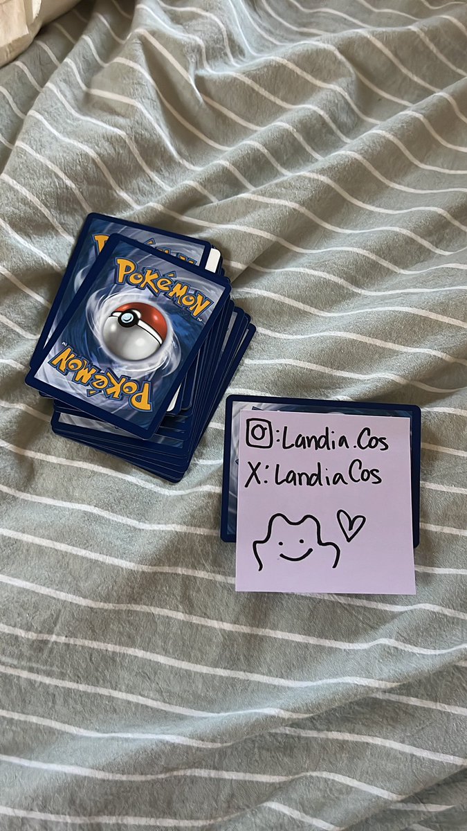 If a #cosplayer gave you a free Pokémon card at a con/event but it had a sticky note on the back would you be mad (Idk if the adhesive will ruin the cards/all of them are common also)