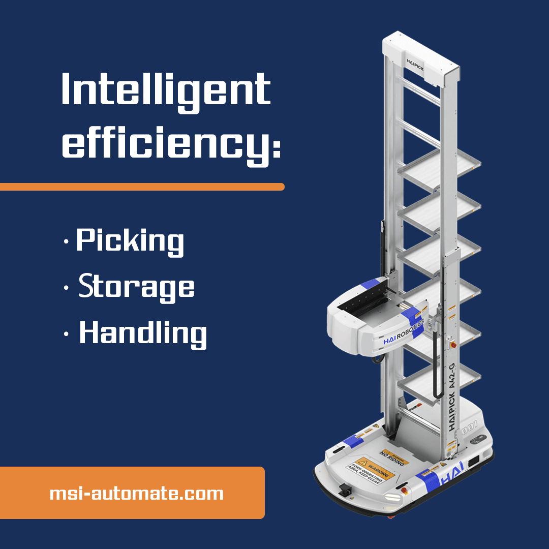 msi_automate's tweet image. The HAIPICK system offers flexible, high-density storage and automated picking capabilities, streamlining your operations and boosting efficiency.
#MSIautomate #HAIrobotics #picking #warehouseautomation #streamline #operations #storage msi-automate.com/contact/