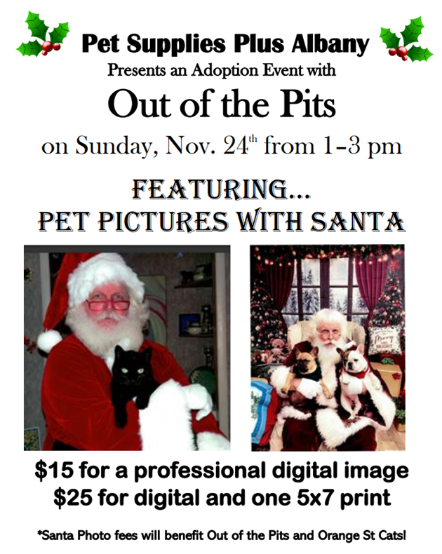 psp9024's tweet photo. The REAL Santa 🎅 will be here for pictures this Sunday, November 20th from 1-3pm! A professional photographer will take your pet's photo with Santa for a beautiful image to save for years to come! With your $15 donation, you will receive a professionally edited digital image.... https://t.co/7lZ4VqvZlf