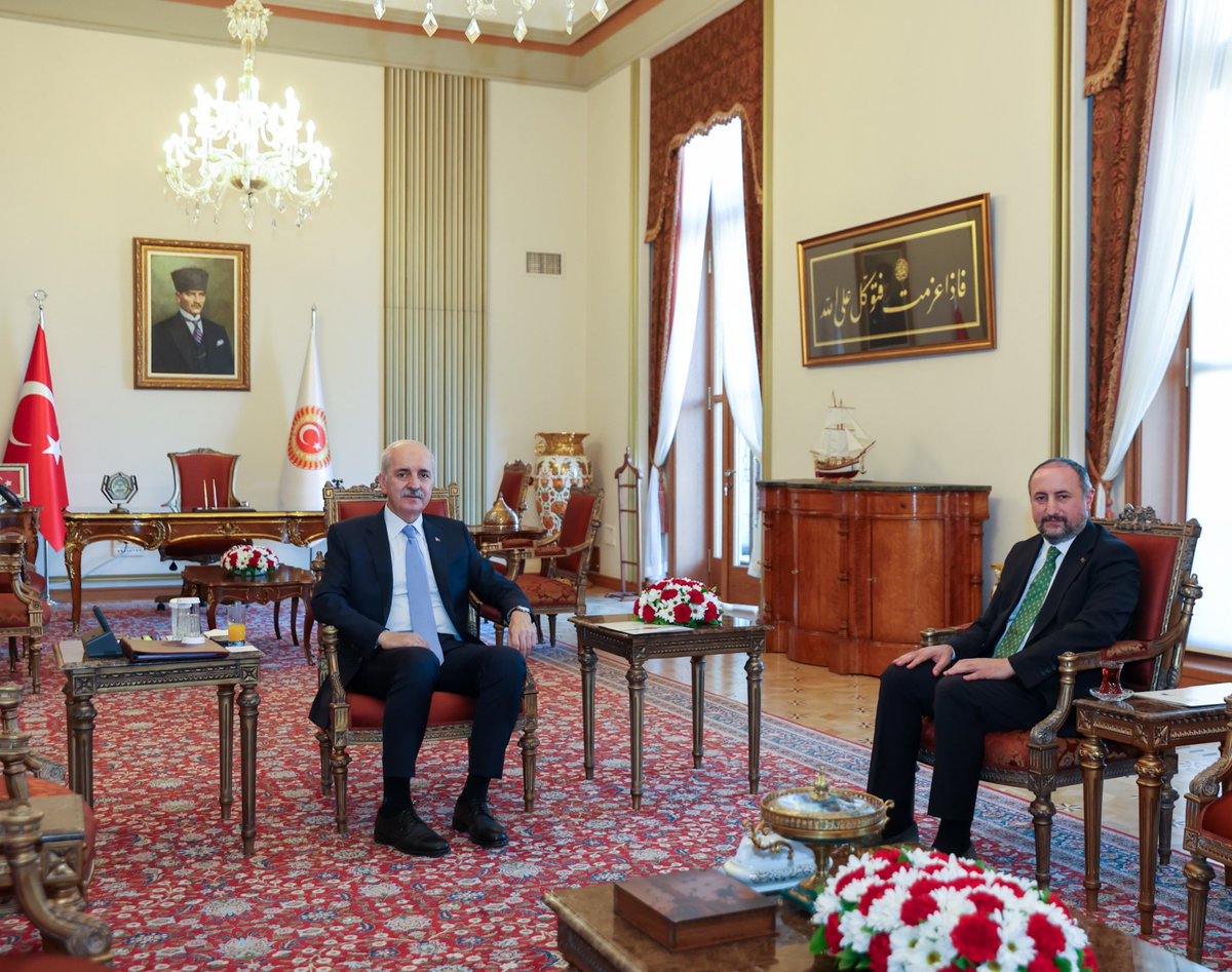 Türkiye Büyük Millet Meclisi Başkanımız Sayın <a href="/NumanKurtulmus/">Numan Kurtulmuş</a>’u ziyaretimizde Türkiye-AB Karma Parlamento Komisyonumuzun 81. Toplantısı öncesi bilgi vererek değerli görüşlerini aldık. 

Sayın Başkanımıza kabulleri için teşekkür ederim.