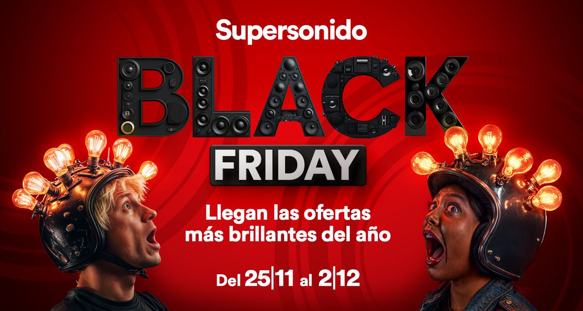 🚨PRONTO LLEGA EL BLACK FRIDAY DE SUPERSONIDO 🚨
¡Del lunes 25 de noviembre al lunes 2 de diciembre! ⏰
Las ofertas más brillantes del año te esperan.
Permanece atento/a 👀
👉supersonido.es
#blackfriday #ofertas #auriculares #altavoces #giradiscos #hifi #altafidelidad