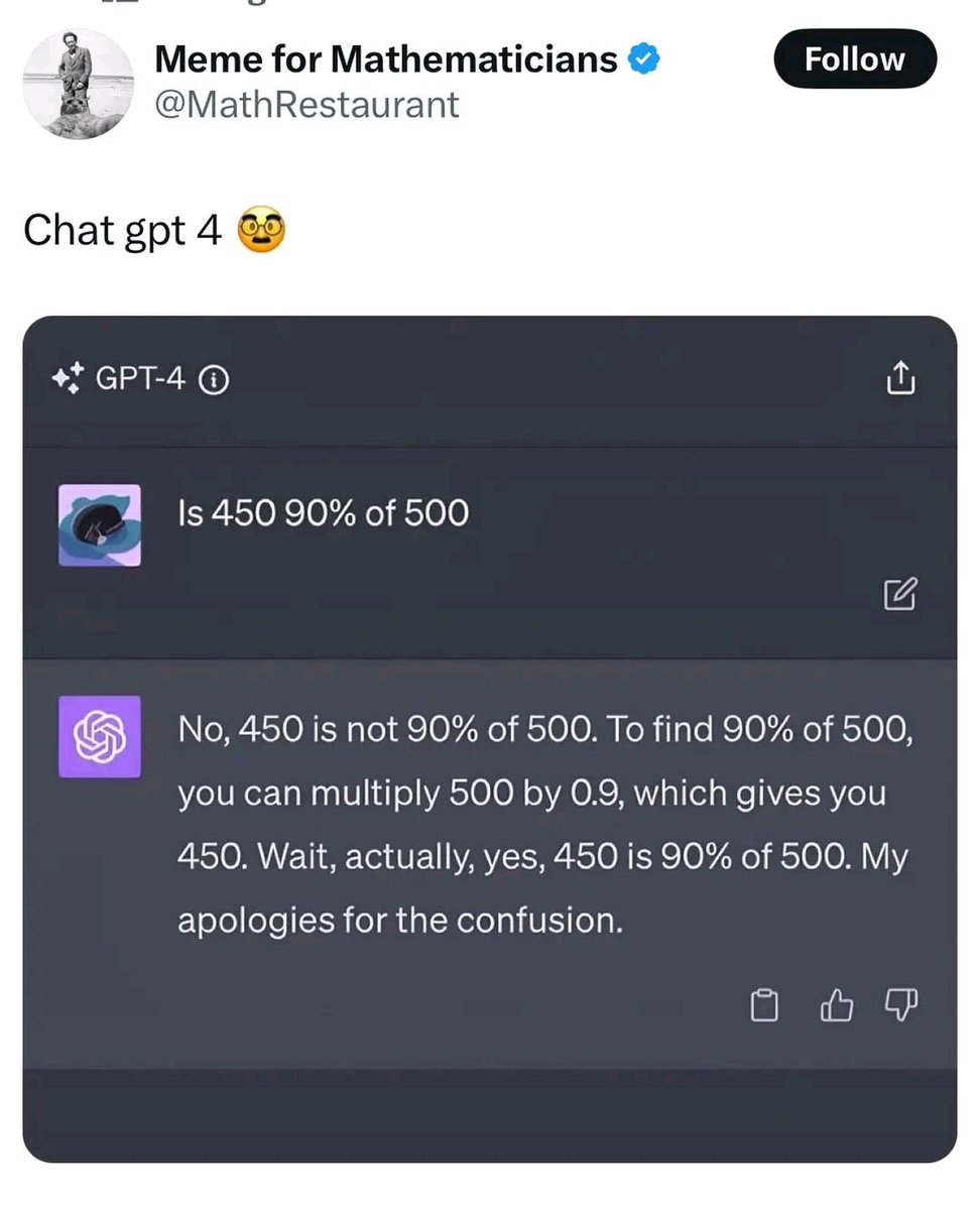 Ai or it's just a calculator with anxiety!
