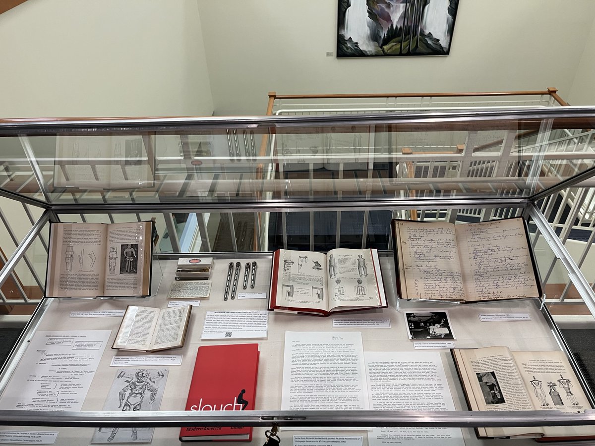 Visit the new exhibit in the Library lobby: "Posture Through Time: A History of Health, Disability, and Orthopedics"!