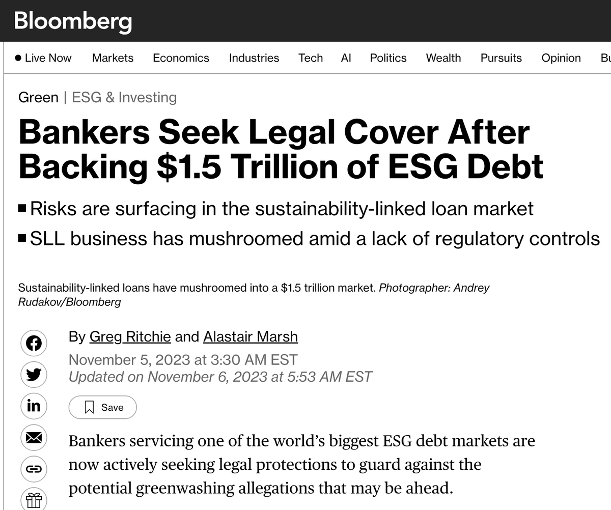 They want legal immunity for their ESG fraud.