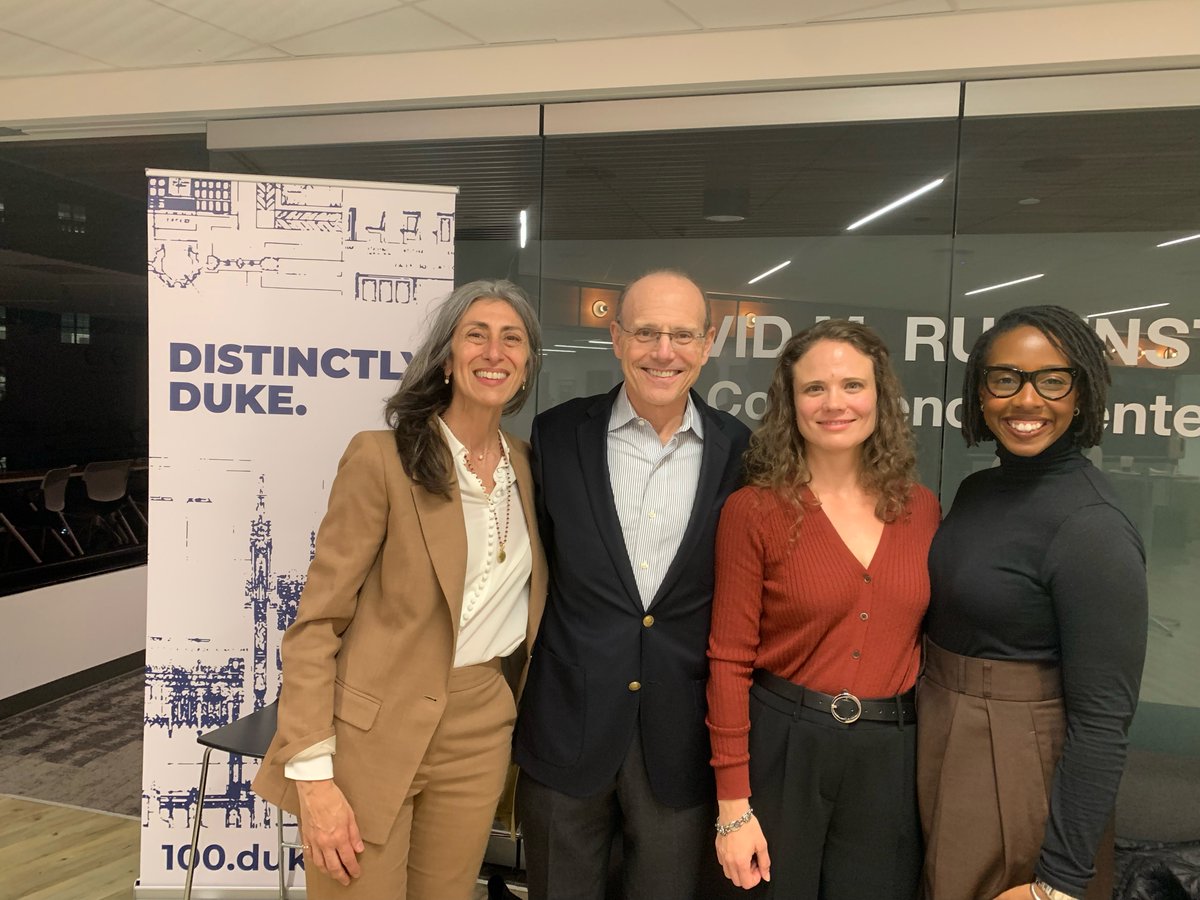 DukeChildPol's tweet photo. Thanks to @JasonDeParle, Adrienne Jones, and @LeerJane for joining us &amp; our @Gen_Pov for a fireside chat following #2024APPAM! #DukeinDC https://t.co/itKQnaUQZX