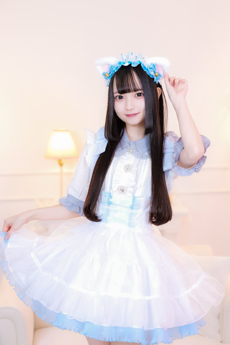 azunya_nnn's tweet photo. まいにゃっと日本橋店さん @mynyat_concafe2 のレセプションに参加させていただきました🐈‍⬛🩵

店内も制服もキャストさん達も可愛すぎる >  ̫ < ❕♡
撮影スタジオも女の子がだいすきな可愛い空間でした☁️🎀

本日オープンです！おめでとうございます🩵🩵⸝⸝⸝

♡ @sei_i_01 ♡ https://t.co/lRIBLP1BcC