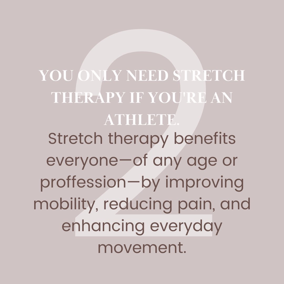 flexlabkenya's tweet image. Think you know stretching? Let’s bust some myths! Here are some truths about stretch therapy.👇

Visit us at FlexLab to transform the way you move and feel.

#FlexLab #StretchTherapy #StretchTerapyKenya