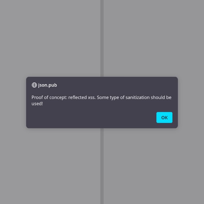 0xlauw's tweet photo. Make sure to use sanitization on the input. You can make reflected XSS attacks. A attacker could use a link to execute javascript on the victims device.

proof-of-concept: https://t.co/cRvBVog6a5 https://t.co/5NTlVvUHkV
