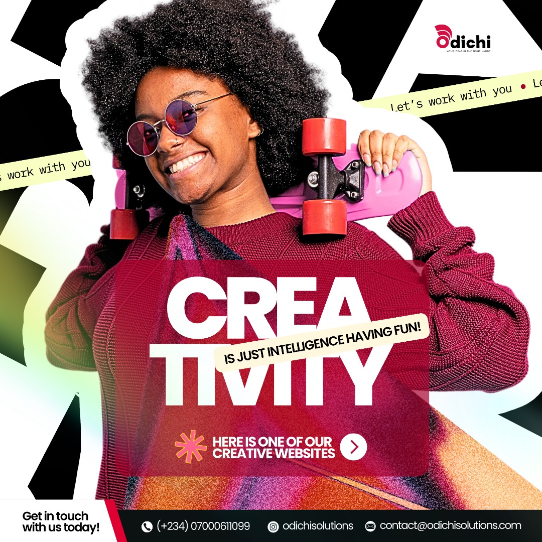 odichisolutions's tweet image. Albert Einstein quotes, "Creativity is just intelligence having fun"

We are innovative. We are creative. We are Odichi Solutions.✨🪄

#odichisolutions #socialmediaagency #pastproject #website #businessbranding  #odichi #creativity #innovation #growth